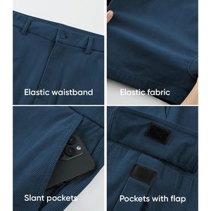 Pantalones Cortos Cargo para Hombre FOXA, de Pana, Cintura Elástica, Ligeros, para Senderismo, Trabajo y Actividades al Aire Libre - Product Image 5