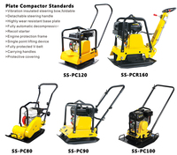 Compacteur réversible à plaques de sol VIBROPAC Machine de construction Compacteur à plaques de route pour sable Machines routières vibrantes