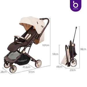 Poussette Bébé Pliable Luxe Personnalisée Légère pour Voyage en Avion – Vente en Gros Hot Mom - Product Image 3
