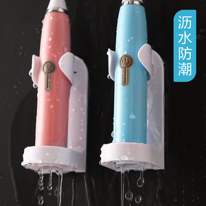 ที่วางแปรงสีฟันไฟฟ้าแบบติดผนัง วัสดุ ABS ไม่ต้องเจาะฐาน สำหรับแปรงสีฟันไฟฟ้า - Product Image 3