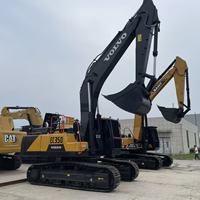 Excavatrice sur chenilles VOLVO EC350 d'occasion, 99% neuve, fiable, 35 tonnes, bien entretenue, grande pelle, matériel d'occasion, exportation de Chine