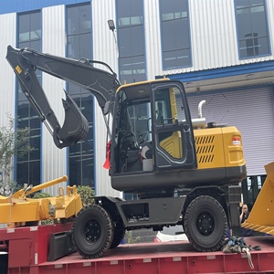 รถขุดไฮดรอลิกเต็มรูปแบบ Shanbo Shandong Factory 5 7 ตัน รถขุดแบบมีล้อ ขนาดบุ้งกี๋ 0.7 0.1 ลบ.ม. สำหรับขาย - Product Image 3