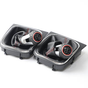 Poignée de levier de vitesse en cuir pour VW Golf MK6 2009-2012, 5/6 vitesses, design ergonomique - Product Image 2