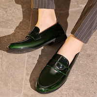 2026 Herren Luxus Business Schwarze Slip-On Anzugschuhe Klassische Formelle Schwarze Leder-Slip-On-Schuhe für Geschäftsanlässe