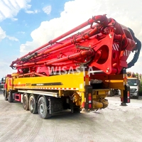 Camion 2021 ans SANY 68m monté avec châssis Volvo 5 essieux Construction de machines à ciment Camion pompe à béton hydraulique utilisé