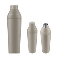 Mélangeur à Cocktail en Acier Inoxydable-Sans BPA, Passe au Lave-Vaisselle, Shaker Durable Isolé Sous Vide Barman