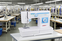 Machine à coudre multifonctionnelle modèle populaire JK2010, disponible en plusieurs couleurs, avec un petit moteur à haute efficacité pour de nombreux types de points.