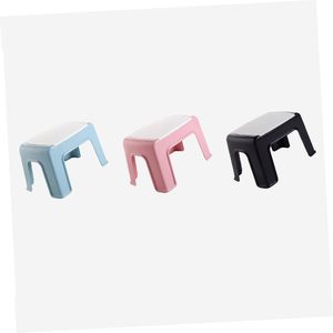 Stackable Non-Slip Plastic Shoe Changing <b>Stool</b> - Reinforced Thickened Step <b>Stool</b> for Entryway Bathroom and <b>Bedroom</b> Use - Product Image 1