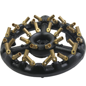 Electrodomésticos industriales Estufa de gas de hierro fundido Quemador de <span class=keywords><strong>wok</strong></span> Puntas de quemador de gas Quemador de chorro con 32 boquillas - Product Image 1