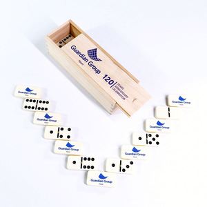 Accesorios de Casino Promocionales, Juego de Dominó Doble 6 con Caja y Soporte para Fichas, con Impresión de Logotipo - Product Image 4