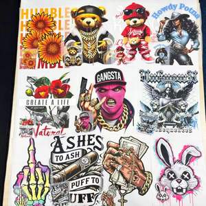 تصاميم جاهزة للطباعة بالكي مع شعار مخصص، طباعة حرارية DTF للقمصان، طباعة بلاستيسول حرارية على البوليستر - Product Image 2