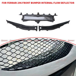 Accessoires automobiles : Déflecteur d'air interne en carbone sec pour pare-chocs avant Ferrari 296GTB, Spoiler interne de pare-chocs avant - Product Image 4