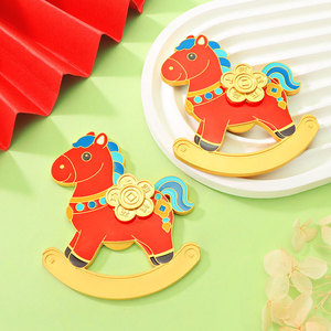 Magnete per Frigorifero e Apribottiglie Anno del Cavallo, Design Cartoon, Decorazione Magnetica Personalizzata per la Casa - Product Image 3