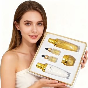Ensemble de soins de la peau organique en or 24 carats, ensemble de cosmétiques coréens, ensemble de soins de la peau éclaircissant et blanchissant de luxe, kit de blanchiment, nouveaux produits 2025 - Product Image 2