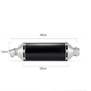 Silencieux universel de modification de moto pour <span class=keywords><strong>Kawasaki</strong></span> <span class=keywords><strong>Z400</strong></span> Ninja <span class=keywords><strong>250</strong></span> R25/R3, tuyau d'échappement hexagonal - Product Image 2