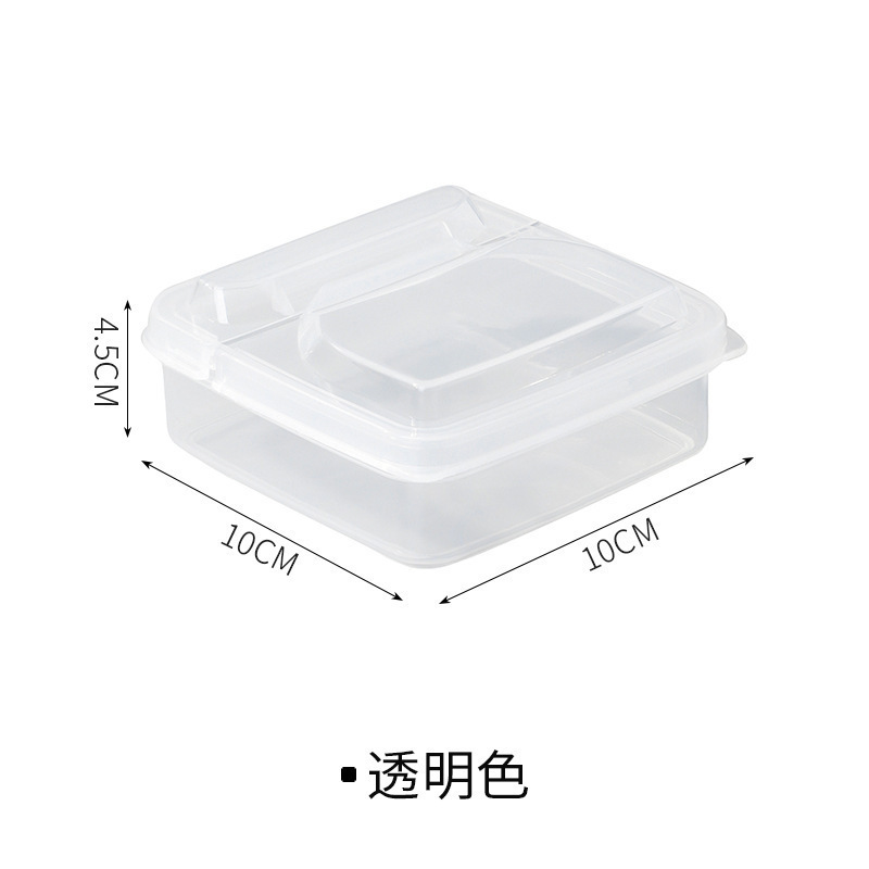 Caja de almacenamiento de queso con tapa abatible en bolsa OPP