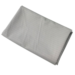 Tissu conducteur en polyester et coton rayé ALLESD, tissu TC, tissu tissé ESD pour vêtements antistatiques - Product Image 3