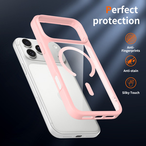 Nuova Custodia Trasparente <span class=keywords><strong>Rosa</strong></span> Carina per <span class=keywords><strong>iPhone</strong></span> 18 17 Pro Max per Donne e Ragazze, Antiurto, Anti-ingiallimento, Custodia Magnetica Personalizzata per Cellulare - Product Image 2