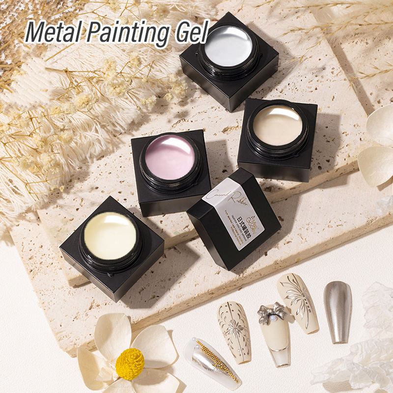 Metallic Painted Nail Gel Polish Drawing UV Soak Off DIY Design Nail Salon Creative Gel Liner Nail Painting Art