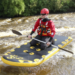 Equipo de rescate marino profesional Tablero de trineo de rescate de jet ski de surf inflable portátil con teca para salvavidas - Product Image 1