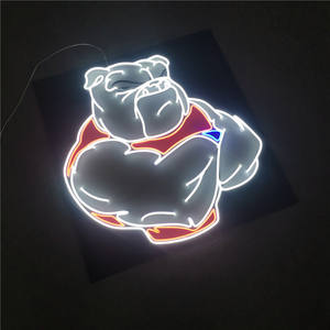 Insegna al neon principale su ordinazione dell'insegna al neon della decorazione della parete della barra del pub del bordo dell'insegna al neon del led dell'orso pigro ha condotto le insegne luminose al neon principali su ordinazione - Product Image 2