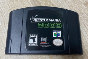 Cartouche de jeu <span class=keywords><strong>WWF</strong></span> <span class=keywords><strong>WrestleMania</strong></span> 2000 N64 en anglais pour Nintendo 64 Accessoire - Product Image 3