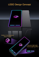 Refroidisseur de PC de bureau LOVINGCOOL 12cm ARGB Tower 4 caloducs en cuivre Écran de température miroir En stock Dropshipping OEM Boîtier PC de bureau Intel AMD