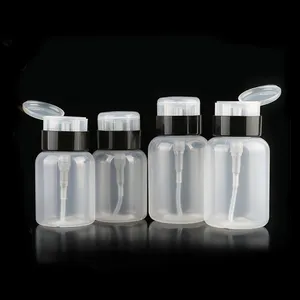 150ml 200ml gel polish makeup remover bottle cosmetic liquid pot with pump
