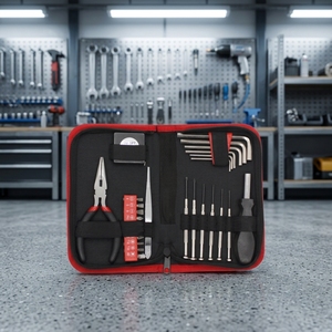 Hot Sales Tool Bag 26pcs Household Repairing Tool Kit Promotion Gift Hand Tool <b>Sets</b> Hex Key Wrench <b>Pliers</b> Screwdriver Bits - Product Image 2