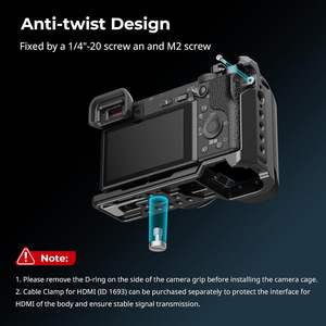 Jaula SmallRig con empuñadura de silicona y Zapata fría para <span class=keywords><strong>Sony</strong></span> a6100, a6300, - Product Image 2