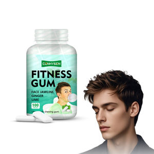 Oem Odm Gomme de fitness pour sculpter le visage Chewing-gum sans sucre au gingembre et à la lime pour améliorer l'apparence de la mâchoire - Product Image 1