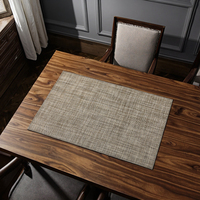 Sets de table en PVC 45x30cm écologiques et modernes personnalisés résistants à la chaleur pour les tables de salle à manger et de cuisine Caffe de Noël