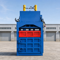 Presse à balles verticale hydraulique pour cartons, boîtes en carton, papier, bouteilles PET, films plastiques pour station de recyclage