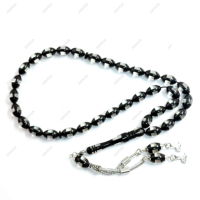 Cadeau islamique Tabiha pour le Ramadan, 33 perles en résine de 8 * 12 mm, bracelet de prière Misbaha, perles de prière musulmanes