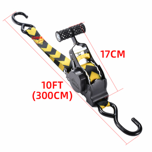Sangles à <span class=keywords><strong>cliquet</strong></span> rétractables automatiques robustes de 25mm 680kg BS <span class=keywords><strong>sangle</strong></span> d'arrimage auto-rétractable pour le contrôle de la cargaison - Product Image 1