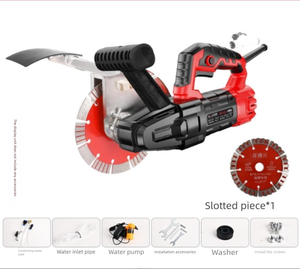 3KW <strong>Electric</strong> Concrete <strong>Grooving</strong> <strong>Machine</strong> 3000 RPM Handheld Wall Chaser Dust Control Plumbing Installation Cutting Tool - Product Image 2