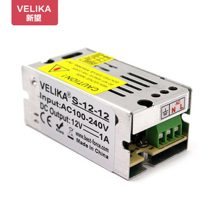 Small Size <b>12V</b> 12W AC DC <b>Switching</b> Power Supply For LED Strip Lights Indoor Constant Voltage Single Output 1A 220V Input - Product Image 2