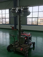 Mât télescopique de 10 m de hauteur à charge utile élevée, treuil électrique en acier robuste pour grandes configurations d'antennes