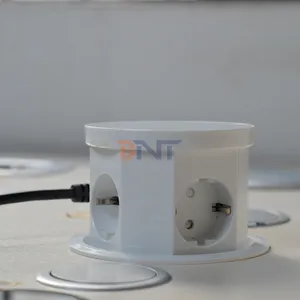 BNT Kitchen Hidden Power Outlet Recessed PopUp USB Port AC Floor Socket 16A 220V IP44 Level