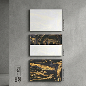 กระเบื้องบุผนังเซรามิกสีน้ำตาลลายไม้ธรรมชาติ ขนาด 300x450 มม. ผิวมันเงา สำหรับตกแต่งภายในบ้าน - Product Image 4