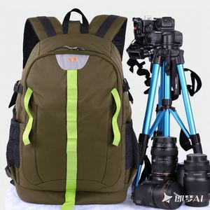 BSCI factory Camera Backpack Waterproof Camera Bag with Tripod Strap and Rain Cover <b>Large</b> Capacity <b>Rucksack</b> for Digital SLR - Product Image 1