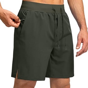 Custom Men's Lightweight Corduroy Casual Gym Shorts with Zipper Pockets Quick Dry Basketball Athletic Workout - Product Image 2