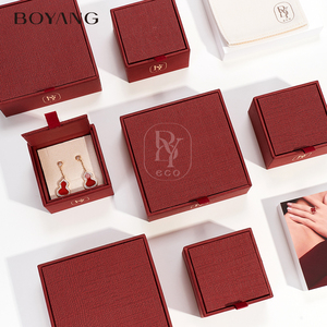 Boîte d'emballage pour bijoux en carton, nouvelle conception personnalisée Boyang, pour collier, bague, boucles d'oreilles - Product Image 4