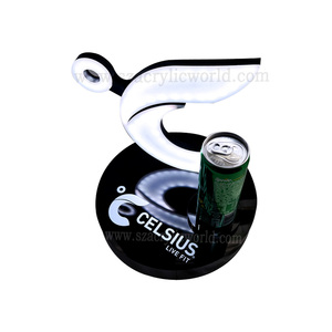 Custom Illuminated Bottle Display Rack LED Acrylic Retail Showcase Stand for Wine & Beverage - Product Image 5