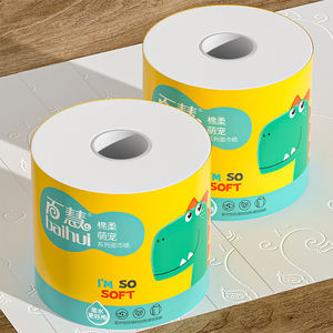 Rouleau de papier toilette en gros 3 plis ultra doux, essuie-tout, emballage hygiénique pour usage quotidien en salle de bain - Product Image 4