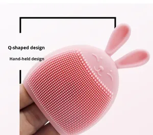 Manual Silicone Facial Cleansing Brush - Soft Face Scrubber <b>Pad</b> for Deep Pore Cleaning and Exfoliating Skin Care - Product Image 5
