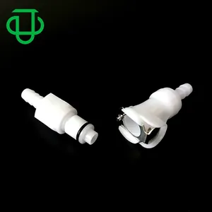 Medical Barbed CPC Quick Connector 1/4" Hose Barb In-Line Valved Non-Valved Plastic Quick Disconnect Pipe Fitting Coupling