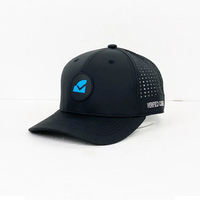 Casquettes de baseball en nylon perforées au laser de haute qualité, logo en silicone personnalisé, unisexe, imperméables, pour le golf