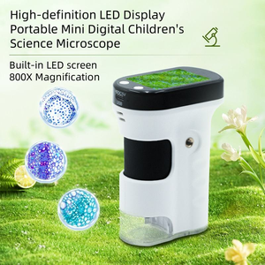 800X ポータブルミニ生物デジタル顕微鏡、2.4インチカラーLEDスクリーン、IP68防水、子供向け - Product Image 3