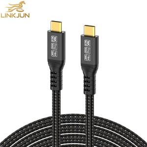 <span class=keywords><strong>Cable</strong></span> Thunderbolt 5 de 240W, 80G, 120Hz, 16K, macho, tipo C, PD, coaxial, 8K, PVC, USB, 4,0, para micrófono MP3 - Product Image 1